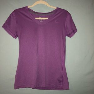 Purple Nike Pro Dry-Fit Shirt